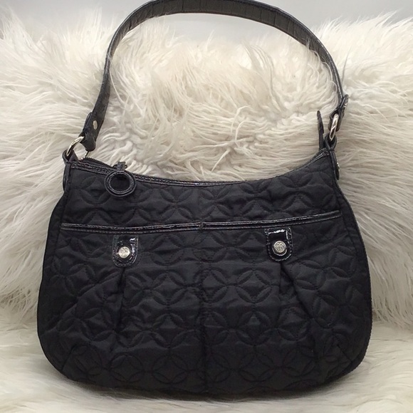 Vera Bradley Handbags - Vera Bradley Black Quilted Shoulder Bag
